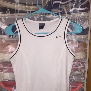White Nike tennis tank top